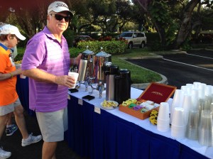 Post race refreshments.